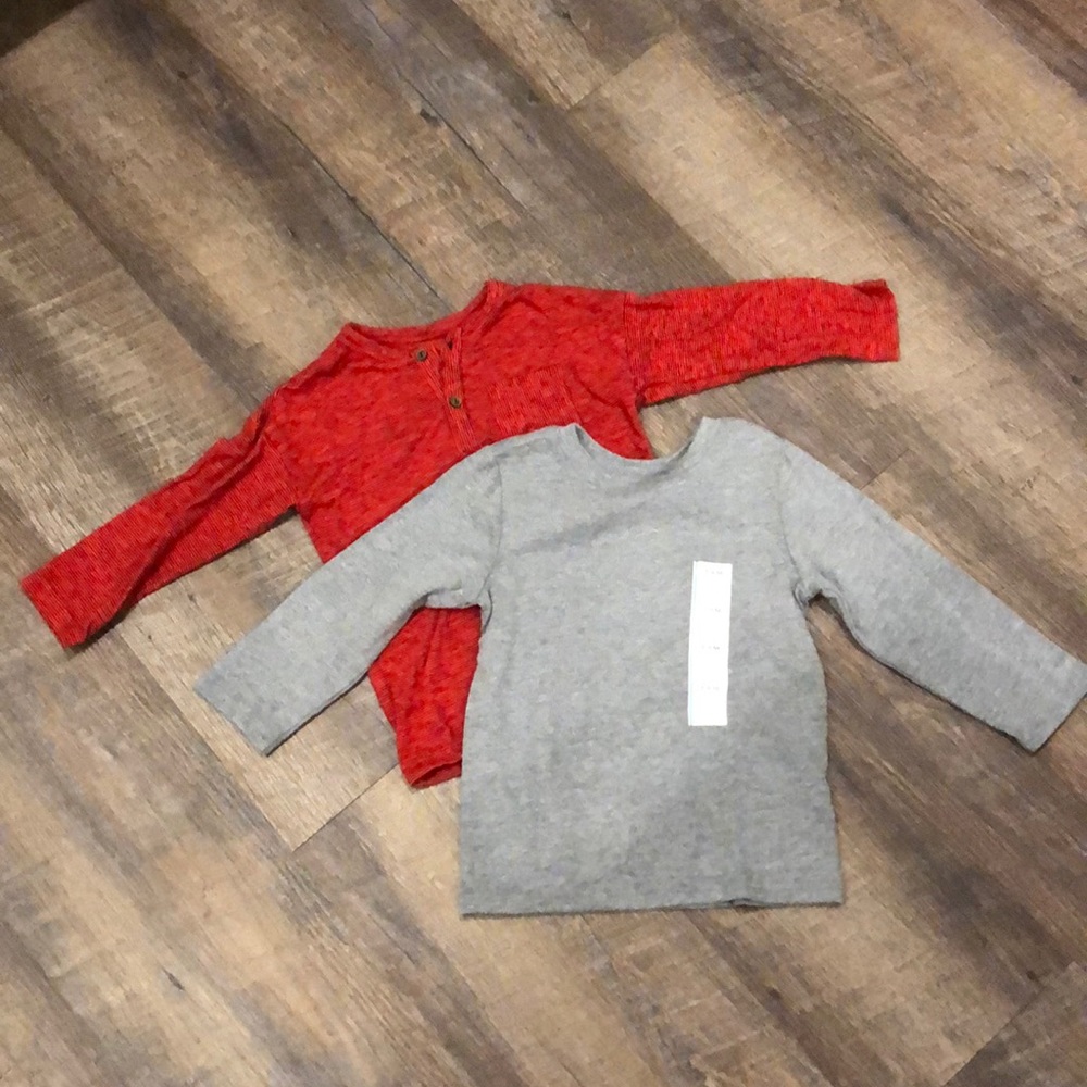 Cat & Jack - Long Sleeve T’s - Set of 2 - 18M